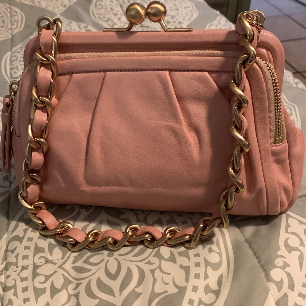 COPY - Pink Coach kisslock shoulder bag
